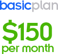  Basic plan $150 per month
